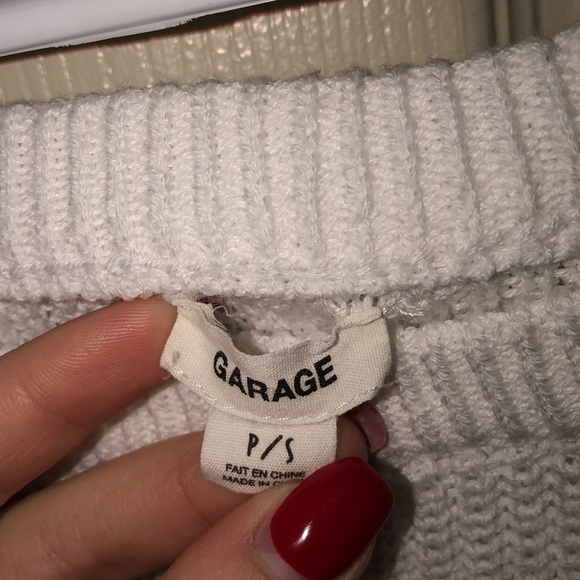 Garage White Sweater - Picture 2 of 4